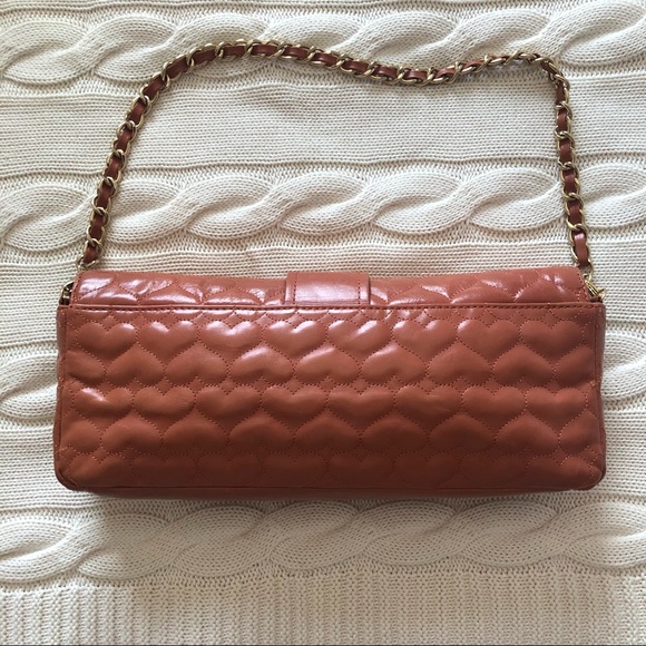 LOVCAT leather quilted hearts clutch/purse NWOT - Picture 4 of 7